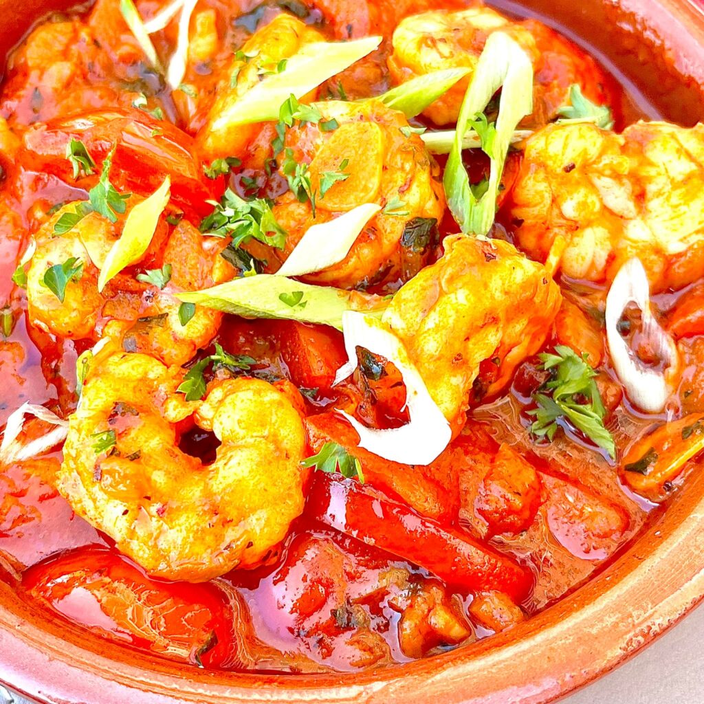 Prawns with Garlic & Tomato