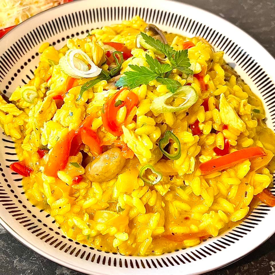 SW Saffron Chicken & Mushroom Risotto