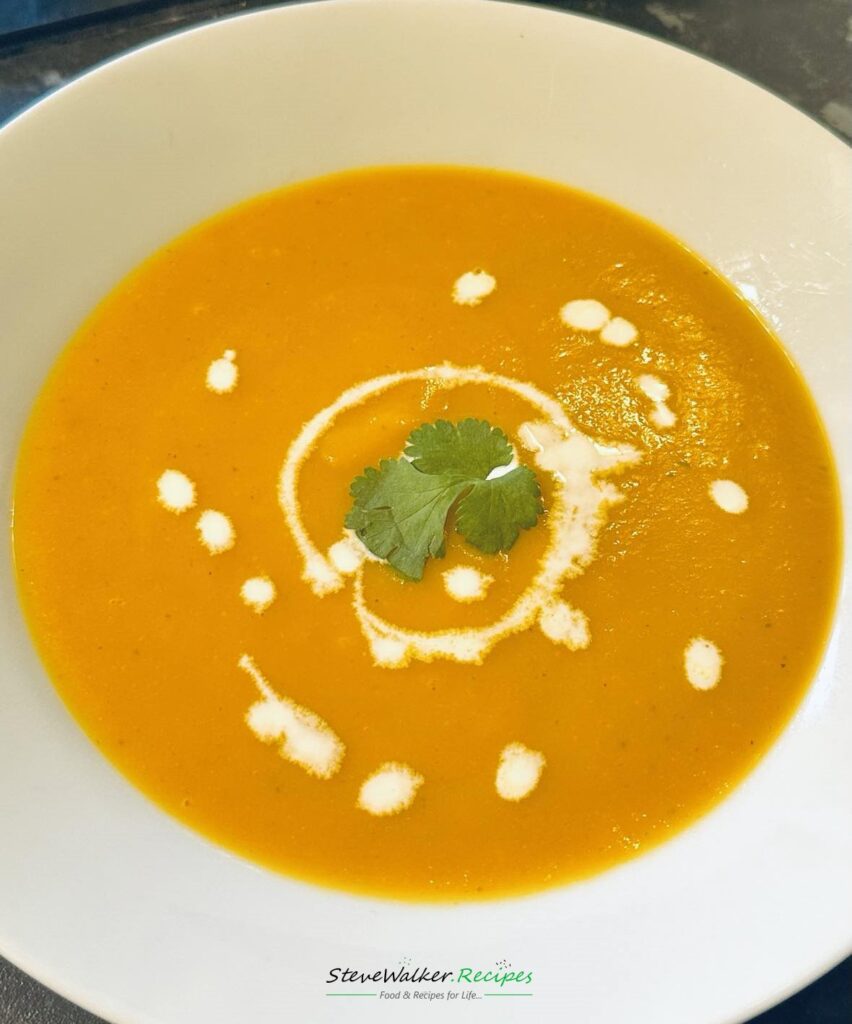Silky Smooth Carrot & Corriander Soup